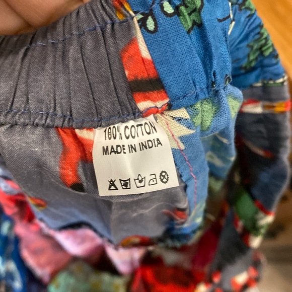 100% cotton Imported India Boho Handmade Patchwork Maxi Skirt NEW - Picture 4 of 4